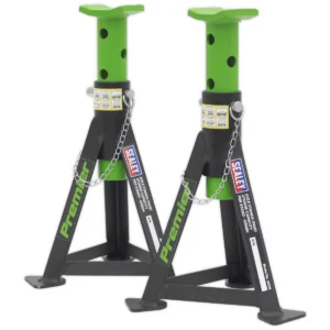 Premier Axle Stands (Pair) 3 Tonne Capacity per Stand – Green