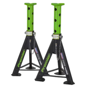 Premier Axle Stands (Pair) 6 Tonne Capacity per Stand – Green