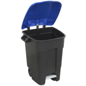 Refuse/Wheelie Bin with Foot Pedal 100L – Blue