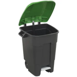 Refuse/Wheelie Bin with Foot Pedal 100L – Green