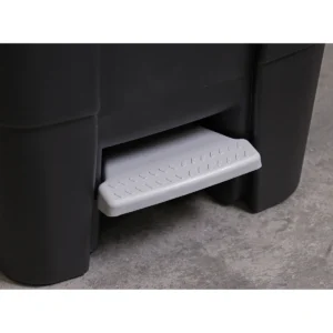 Refuse/Wheelie Bin with Foot Pedal 100L – Black
