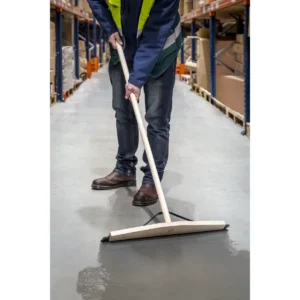 Rubber Floor Squeegee with Wooden Handle 24″(600mm)