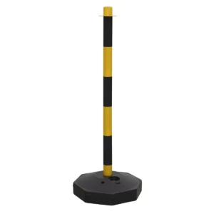 Post with Base – Black/Yellow