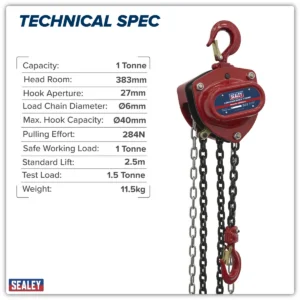 2.5m Chain Block 1 Tonne
