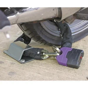 Motorcycle Ground Anchor with 4 Security Bolts