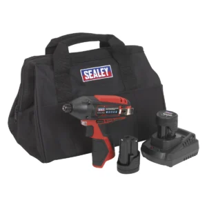 SV12 Series 1/4″Hex Drive Cordless Impact Driver Kit 12V 2Ah – 2 Batteries