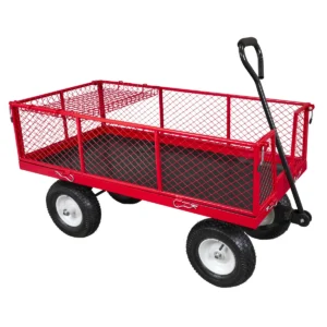 Platform Truck with Sides Pneumatic Tyres 350kg Capacity