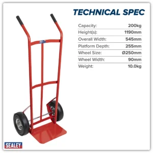 Sack Truck with Pneumatic Tyres 200kg Capacity