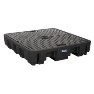 4 Drum Polyethylene Barrel Bund/Spill Pallet 1380 x 1290 x 280mm