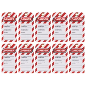 Lockout Safety Tag 10pc