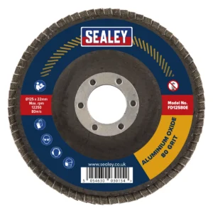 125mm Aluminium Oxide Flap Disc 80Grit 22mm Bore