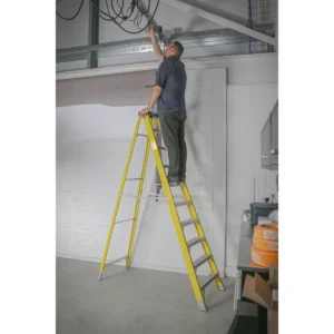 Fibreglass Step Ladder 9-Tread – EN 131