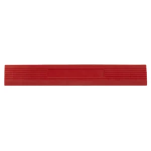 Polypropylene Floor Tile Edge 400 x 60mm, Red Male – Pack of 6