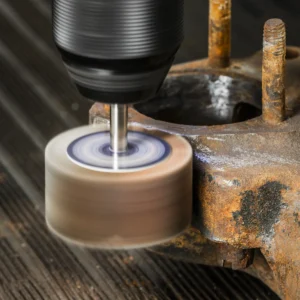 50 x 25mm Abrasive Flap Wheel with 6mm Shaft 40Grit – Pack of 5