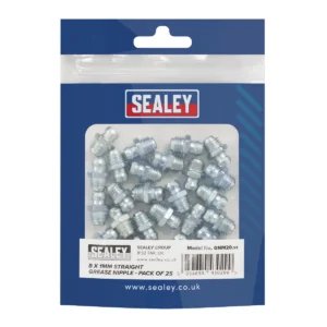 Straight Grease Nipple 8 x 1mm – Pack of 25