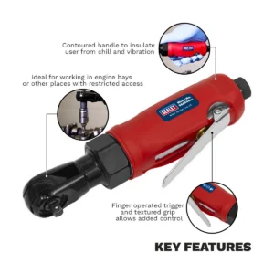 Generation Compact Air Ratchet Wrench 1/4″Sq Drive