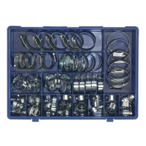 HI-GRIP® Zinc Plated Hose Clip Assortment 9.5-55mm 81pc