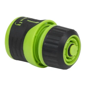 Soft-Touch Hose Connector With Water Stop & Lock 1/2″-5/8″