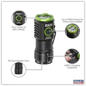 Super Beam 2500lm Rechargeable SMD LED 24W Pocket Light