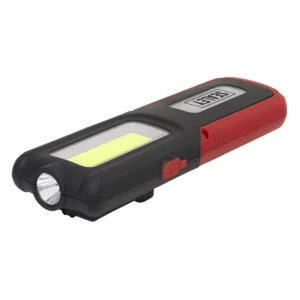 Rechargeable Inspection Light with Power Bank 5W COB & 3W SMD LED – Red