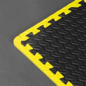 Interlocking EVA Foam Workshop Mat Set with Hi-Vis Edges 1240 x 1825mm