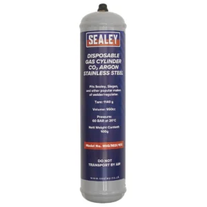Disposable Carbon Dioxide/Argon Gas Cylinder 100g