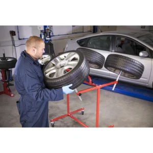 Heavy-Duty Alloy Wheel Painting/Repair Stand 4 Wheel Capacity