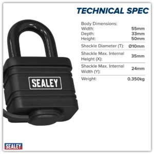 Steel Body Weatherproof Padlock 54mm