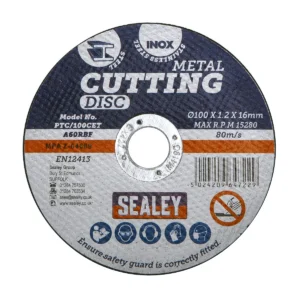 100 x 1.2mm Cutting Disc 16mm Bore