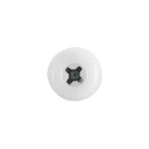Numberplate Screw with Plastic Enclosed Head 4.8 x 24mm, White – Pack of 50