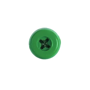 Numberplate Screws 4.8 x 18mm, Green – Pack of 50