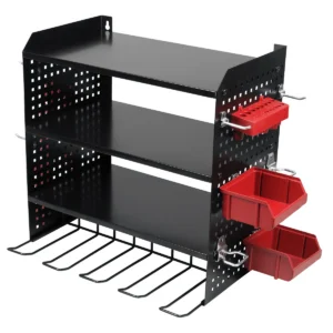 Power Tool Storage Rack with Shelves