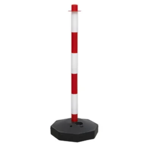 Red/White Post with Base