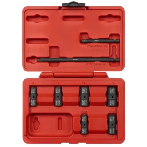 Flip Socket Set 1/4″Sq Drive 12-Point 8pc