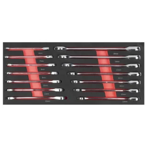 Premier Ratchet Spanner Set with Tool Tray 14pc