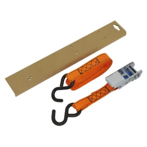 Ratchet Strap Polyester Webbing S-Hook with Corner Protector 25mm x 5m 600kg Breaking Strength