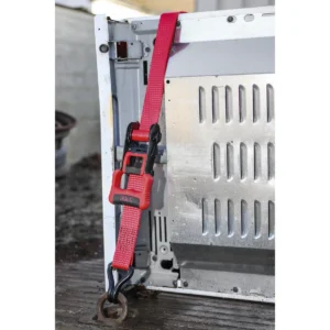 Ratchet Straps Polyester Webbing with J-Hooks 32mm x 4.9m 1200kg Breaking Strength – 2 Pairs