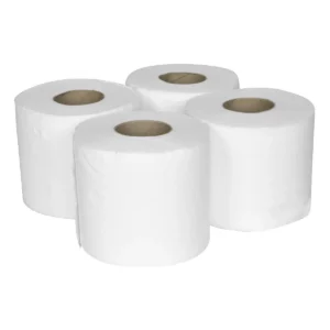 Plain White Toilet Roll – Pack of 4 x 10 (40 Rolls)