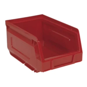 Plastic Storage Bin 105 x 165 x 85mm, Red – Pack of 24