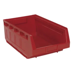 Plastic Storage Bin 310 x 500 x 190mm, Red – Pack of 6