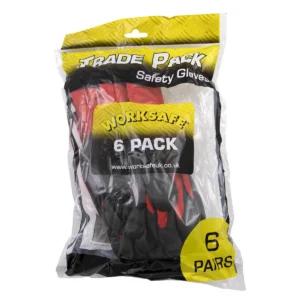 Worksafe® Nitrile Foam Gloves, Large – Pack of 6 Pairs