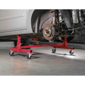 Adjustable 2-Post Vehicle Moving Dolly 900kg Capacity