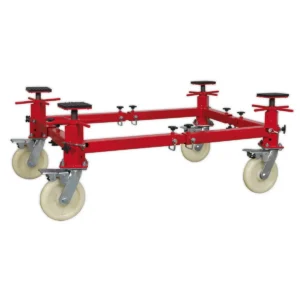 Adjustable 4-Post Vehicle Moving Dolly 900kg Capacity