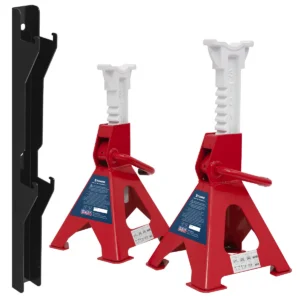 Axle Stand & Axle Stand Storage Rack Combo 3 Tonne