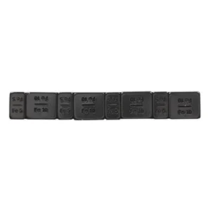Black Steel Adhesive Wheel Weight 5/10g Strip of 8 – Pack of 50