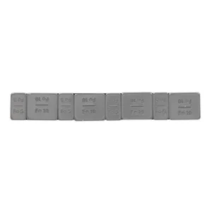 Plastic Coated Zinc Plated Adhesive Wheel Weight 5/10g Strip of 8 (4 x Each Weight) – Pack of 100