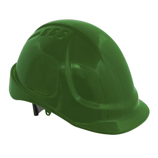 Safety Helmet – Vented (Green)