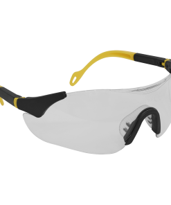 Sports Style Clear Safety-Glasses with Adjustable Arms