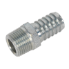 Screwed Tailpiece Male 3/8"BSPT-1/2" Hose Pack of 5