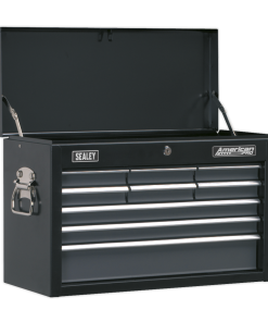 Topchest 9 Drawer with Ball-Bearing Slides - Black/Grey